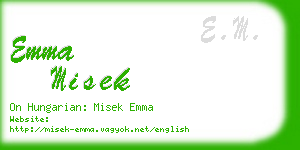 emma misek business card